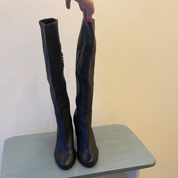 Calvin Klein Dark Brown Over the Knee Boots - Picture 2 of 10